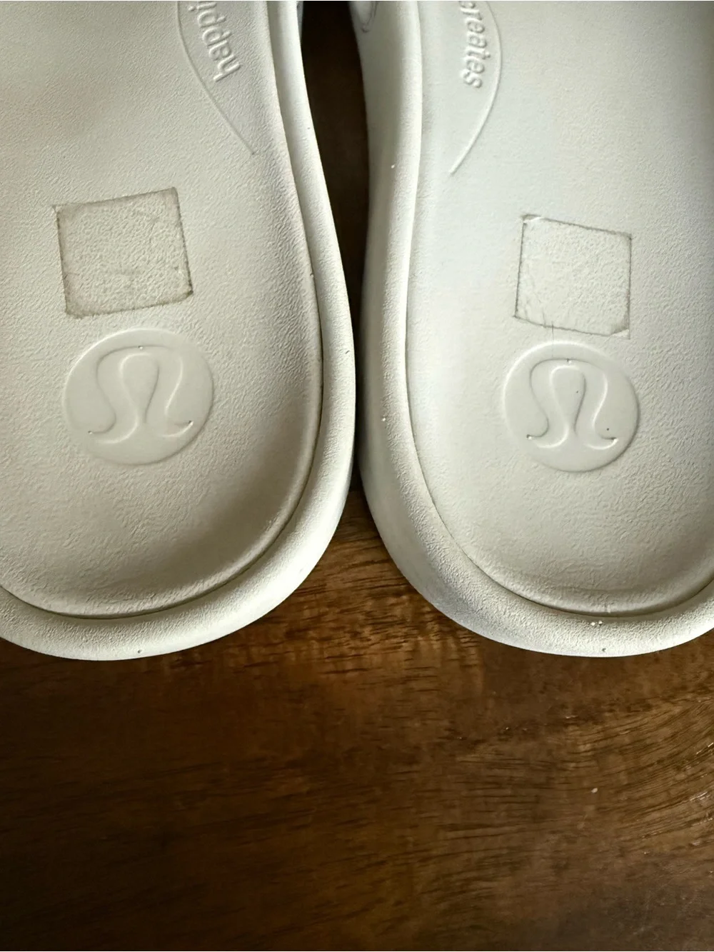 lululemon athletica White Slide Sandals size 9